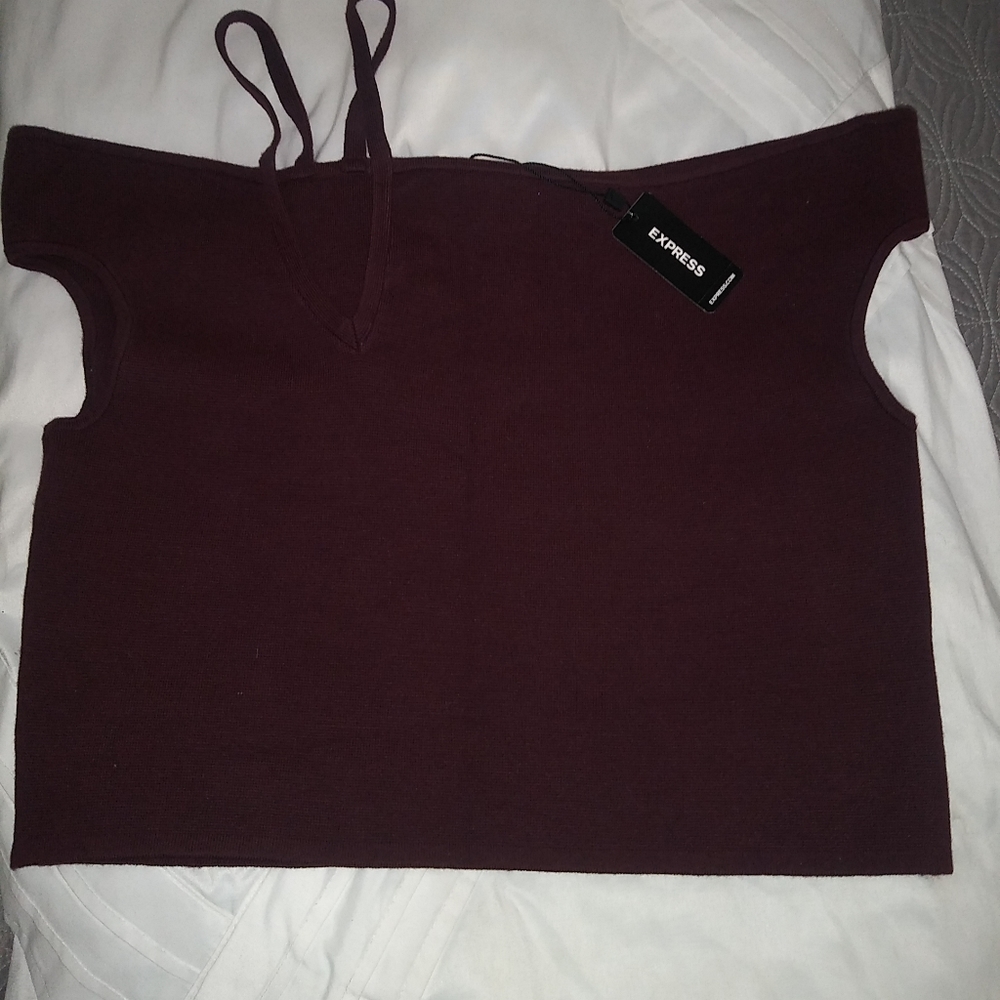 Burgundy top